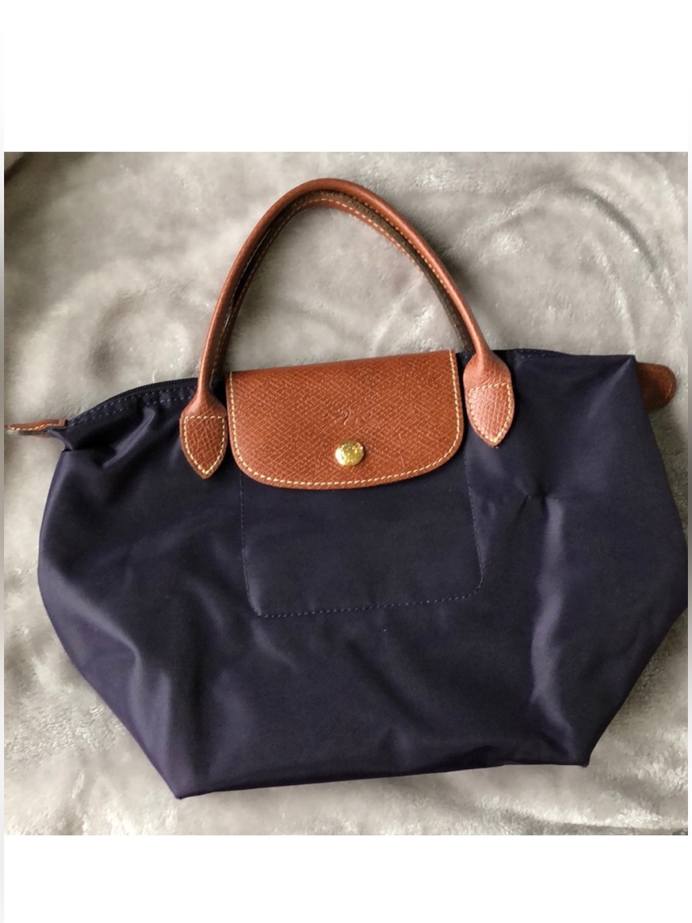 Longchamp small tote purple